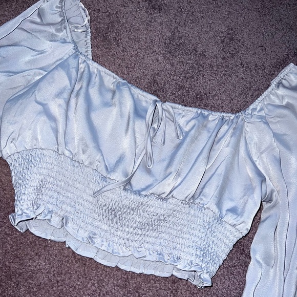 Cropped long sleeve blouse - Picture 3 of 5